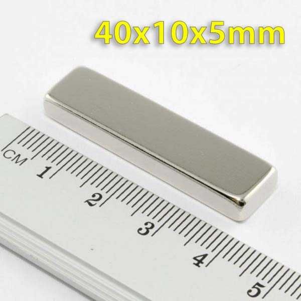 40x10x5mm неодимов МАГНИТ N52, magnit, neodimov, магнити, magniti