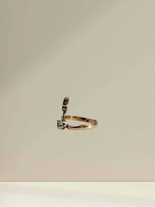 Пръстен с диамант ,сапфир, рубин и аметист