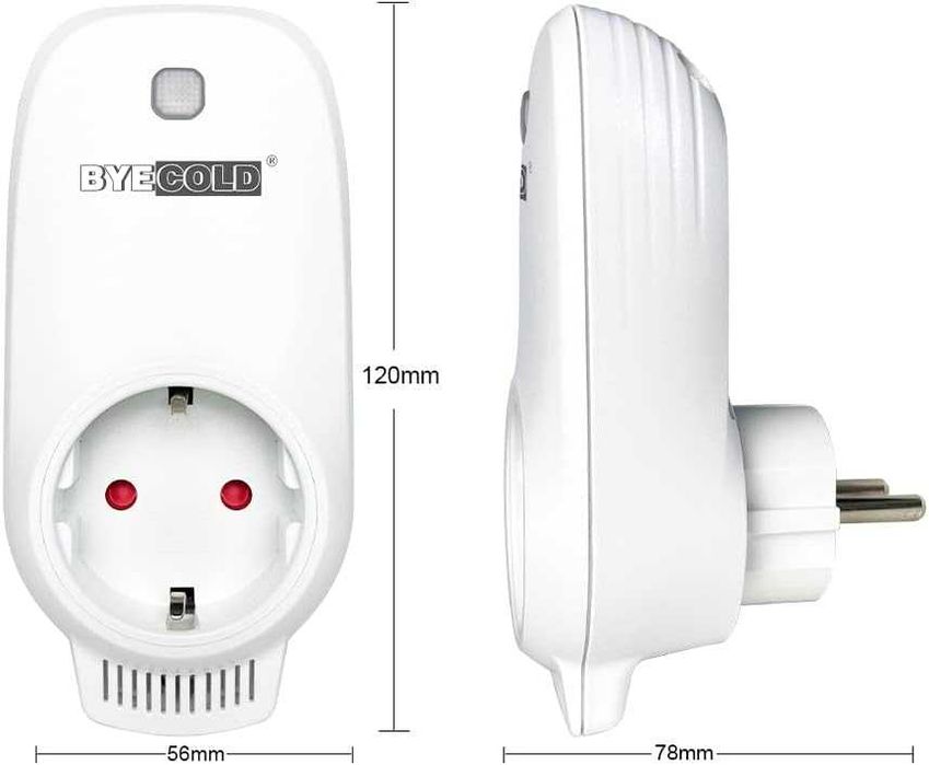 Byecold Smart WiFi термостат за контакт за инфрачервено отопление с функция за спасяване