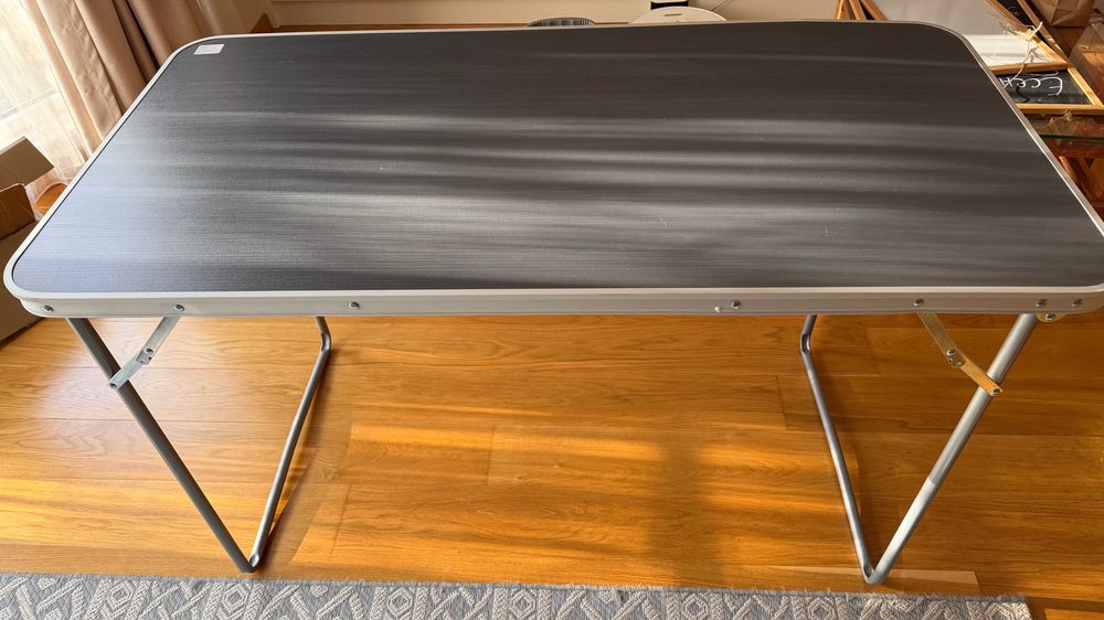 Сгъваема къмпинг маса 80×60×69 см – алуминиева