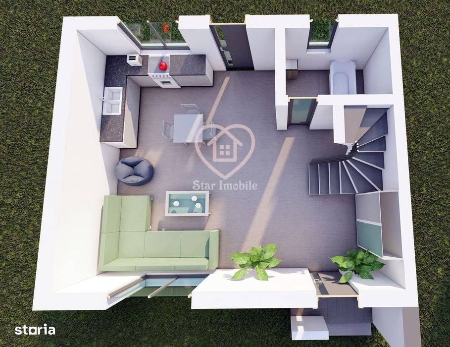 Apartament 4 Camere 2 Bai Gradina Pacurari Mall Moldova