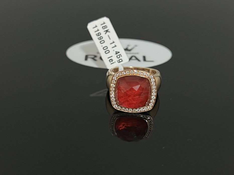 Bijuteria Royal CB : Inel dama cu 32 diamante naturale 18K 11,45 gr