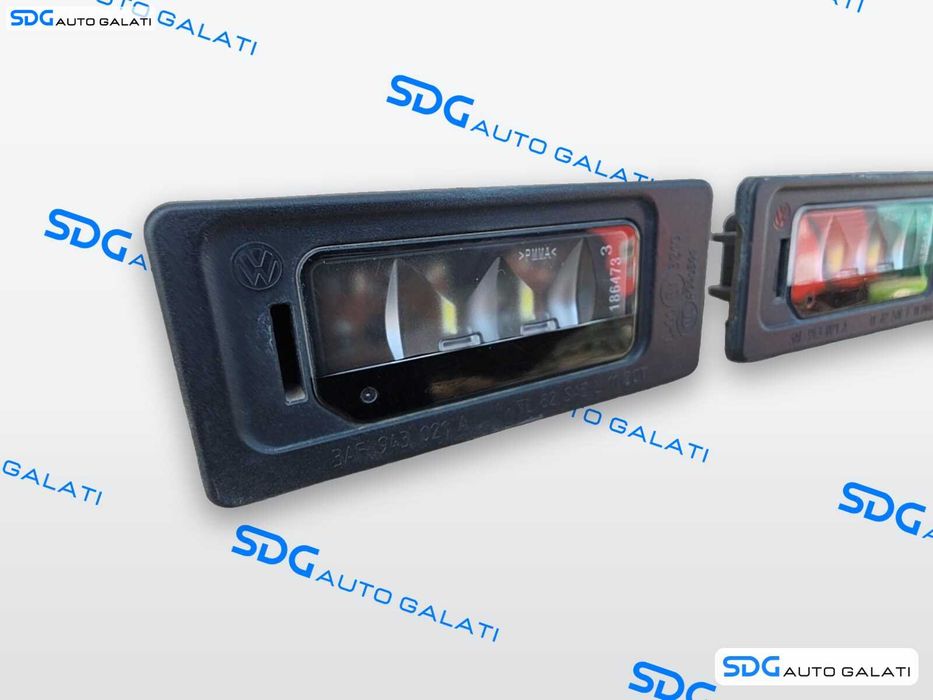 Set Lampi Numar LED Spate Placa Inmatriculare Volkswagen Passat B7 (inclusiv Variant) 2010 - 2014 Cod 3AF943021A [LS1643]