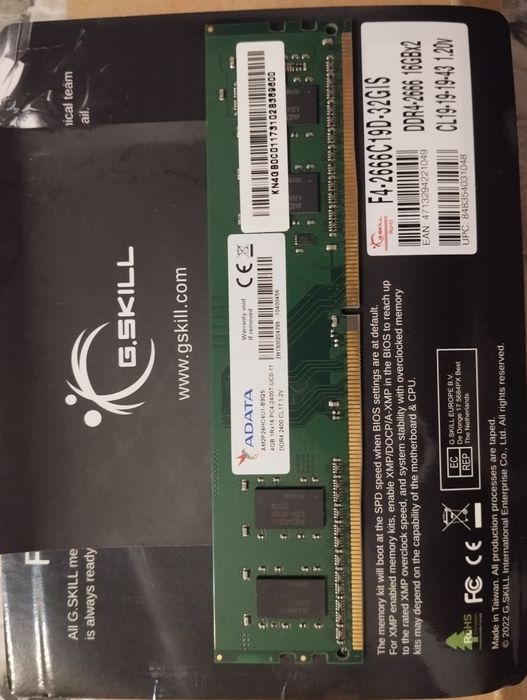 Продам ОЗУ DDR4 4GB 2400