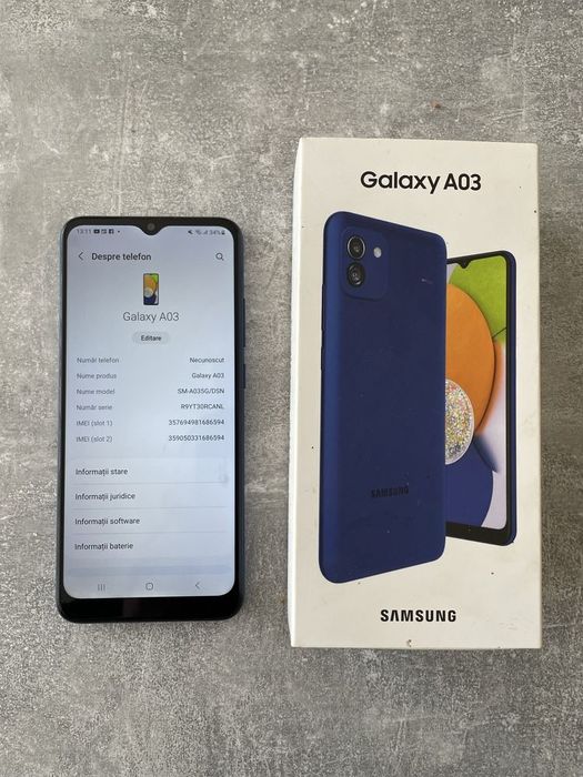 Samsung A03 blue