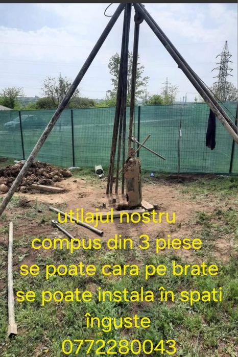 Executam foraje puturi de mica și mare adâncime