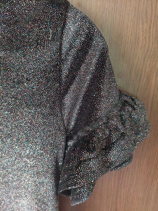 Rochie fete cu sclipici multicolor 9/12 ani