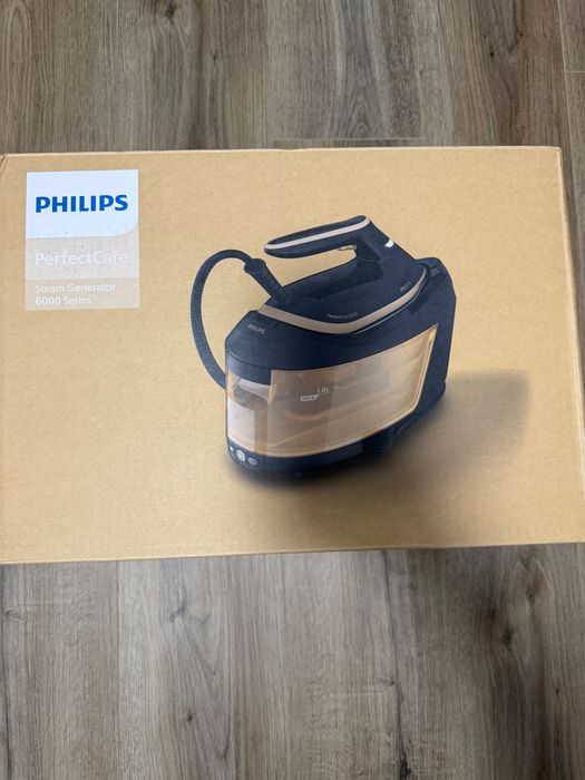 Statie de calcat Philips PerfectCare 6000 PSG6066/20, 2400 W, 1.8 L, 8 bar, Debit abur 130 g/min, Tehnologie Smart Calc Clean