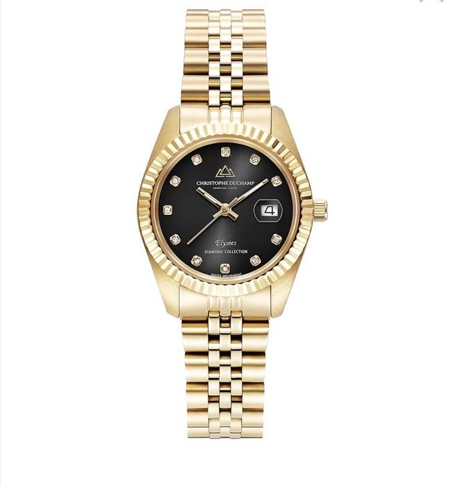 Иноксов часовник с 11 диаманта