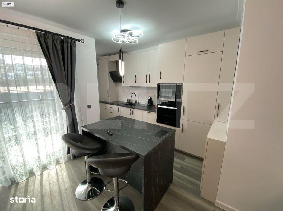 Apartament 2 camere, ultrafinisat, la cheie, etaj intermediar, zona Vi — fotografia 3