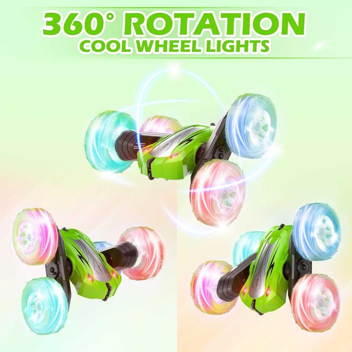 Дистанционно управлявана кола 3 4 5 6 7 8 9 години Игри LED мигаща RC играчка количка