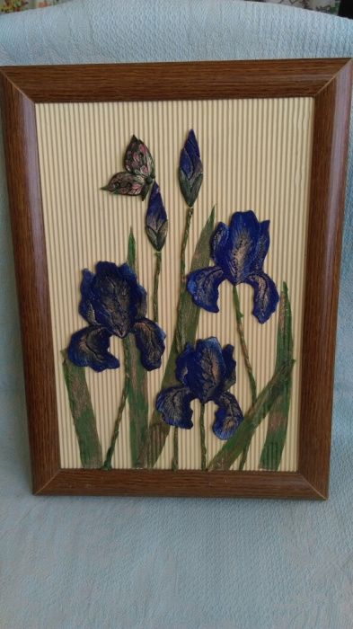 Продается.Картина "Ирисы"