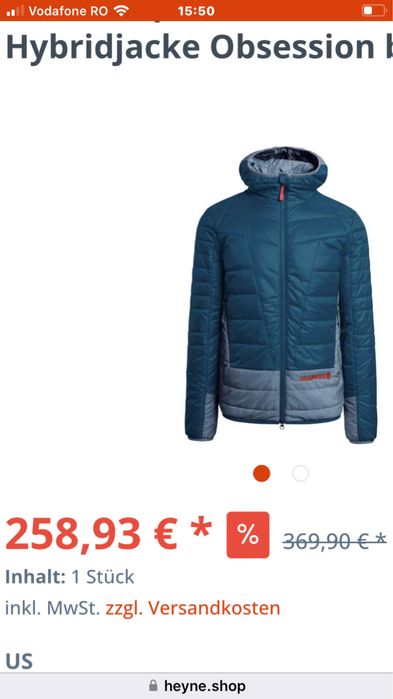 Geaca iarna Martini S primaloft gold