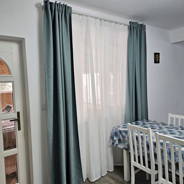 Perdele albe 142x250cm 6buc