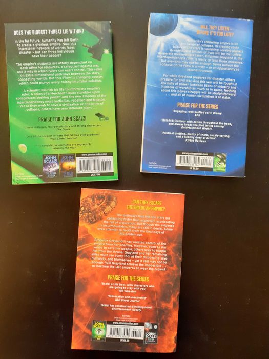 John Scalzi - seria sci-fi Interdependency (lb. engleză, noi)