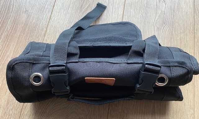 Organizator unelte roll-up compact, geanta scule pliabila, negru, nou