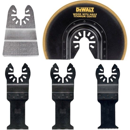 Комплект Ножове DeWALT DT20761 за мултитул / осцилатор - 5 броя