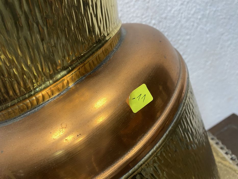 Огромна холандска кана от месинг и мед кош за чадъри ваза за сухи цвет