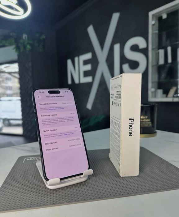 Magazin Telefoane / iPhone 15 Pro 128GB Blue/ Garantie.