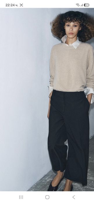 Промоция!! Zara черен панталон тип морков