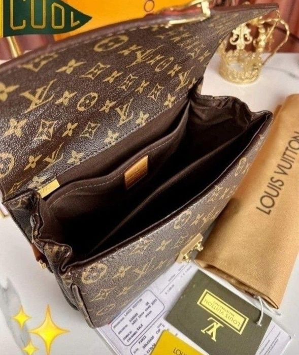 Geanta damă,25/15cm,model Pochette Metis,curea detasabila,saculet,etic