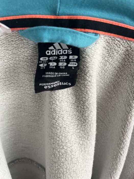 Адидас 3-ленти сив със сини ленти