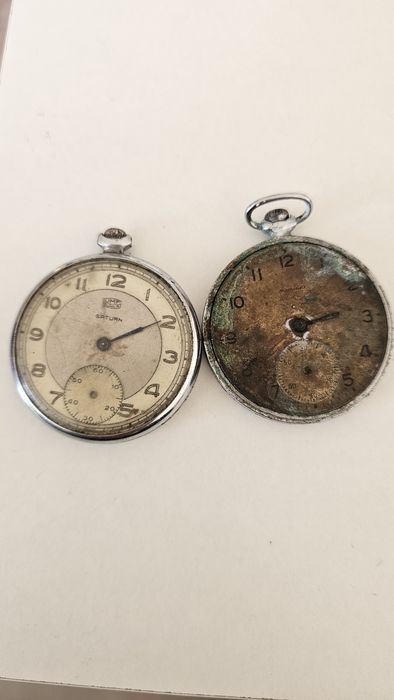 Стари джобни часовници молния и сатурн