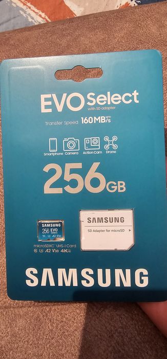 Новая Samsung evo 256g micro cd