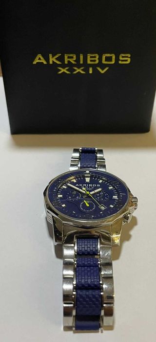 Мъжки часовник Akribos XXIV Conqueror Analog Blue Dial
