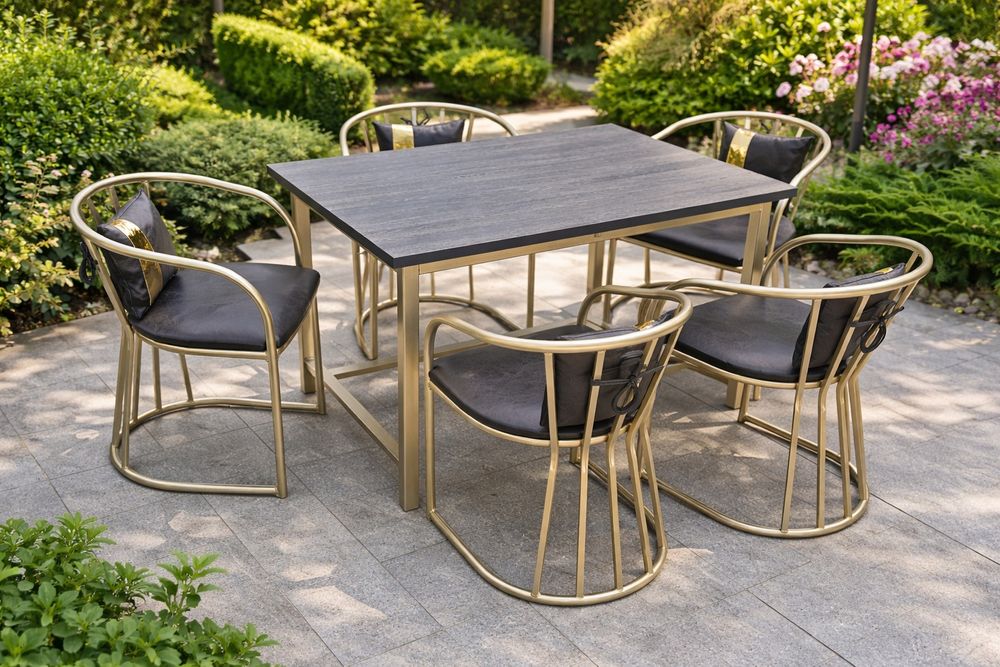 Zolushka Stol Stul 6 kishilik