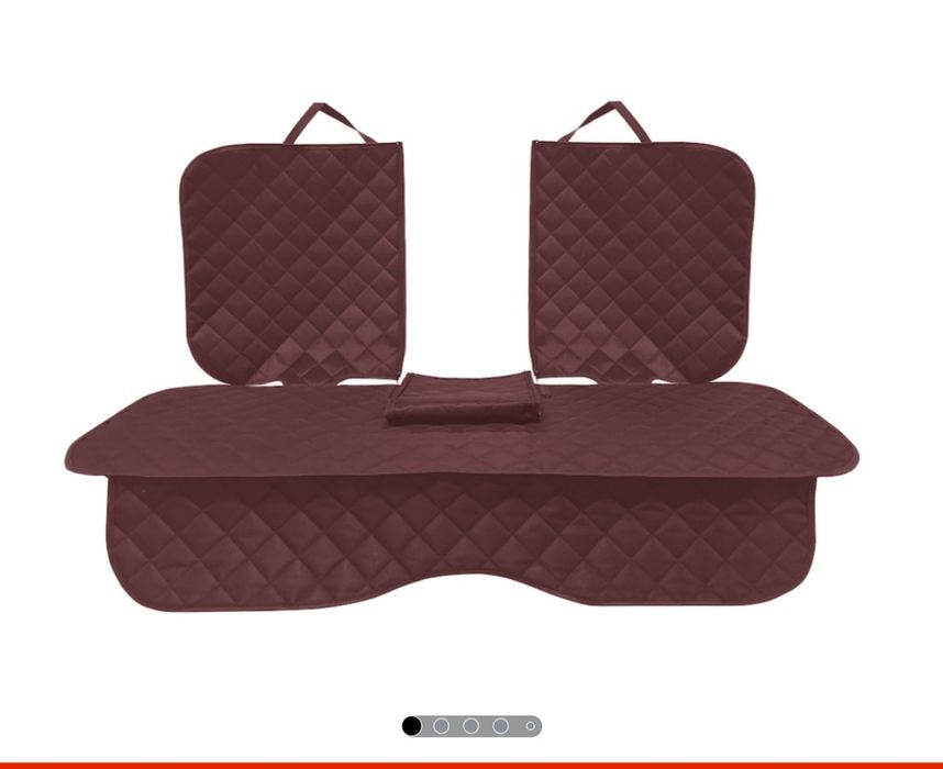 Set complet huse auto matlasate, universale, lavabile, visiniu