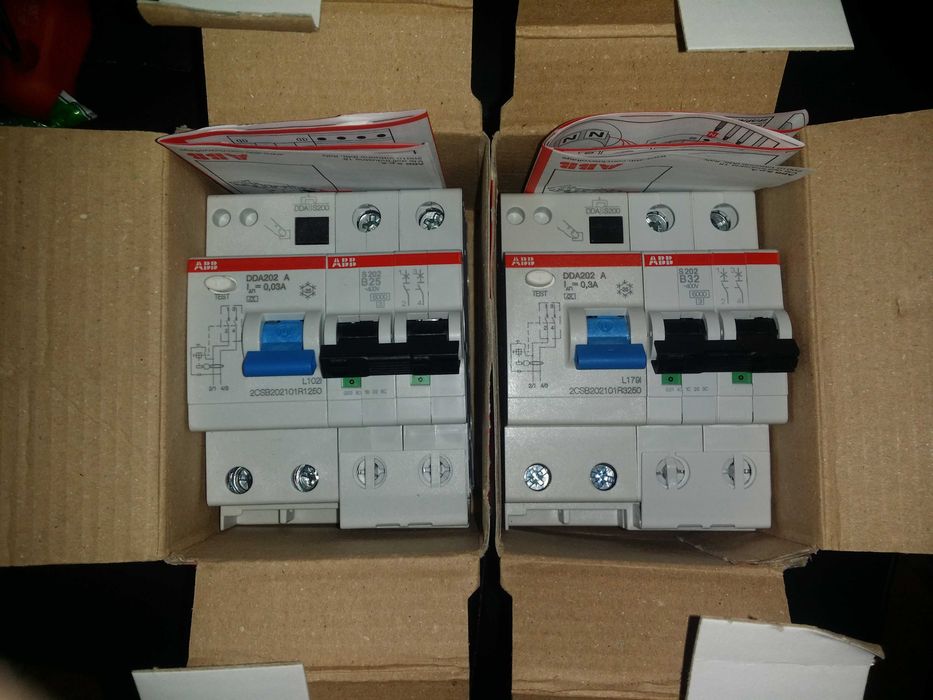 Diferential tip A, RCCB, RCBO, 30mA, 10mA, 100ma 6A - 63A noi