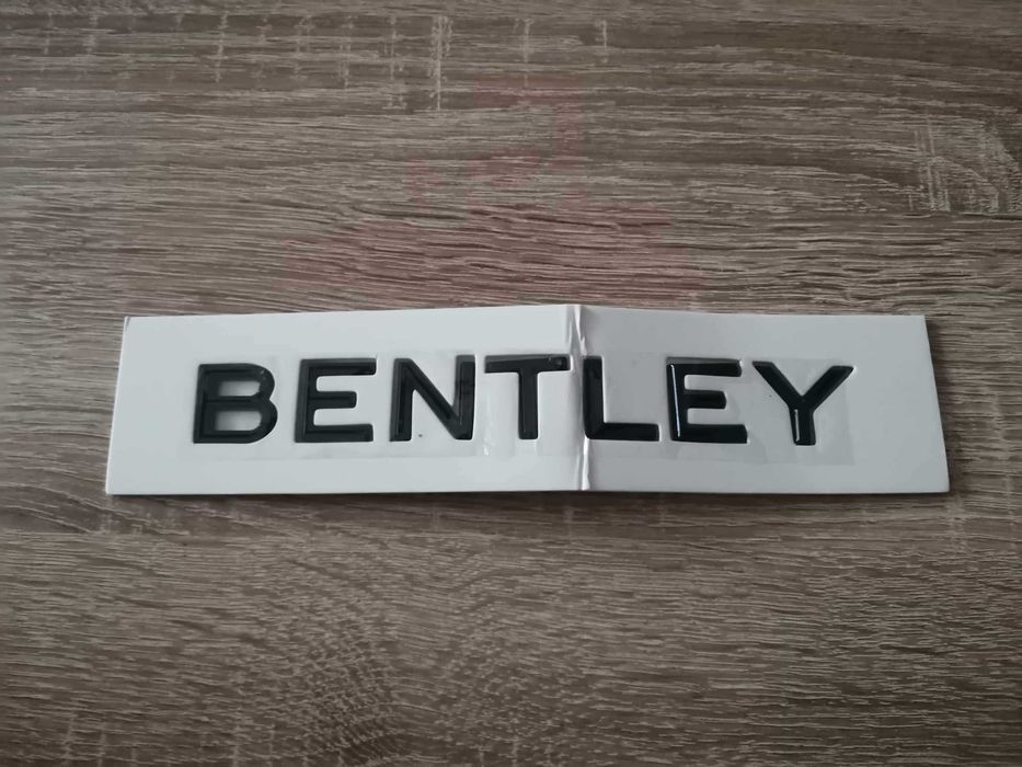 Bentley Бентли черен надпис емблема