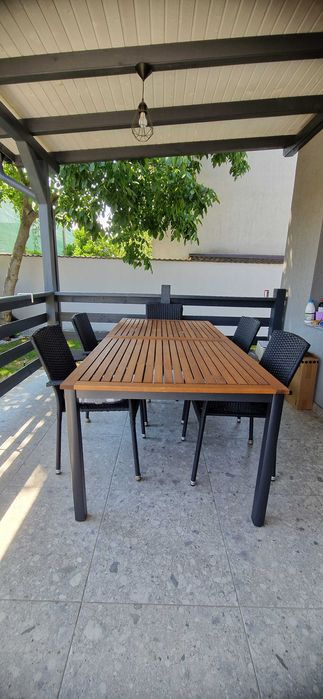 Set Masă exterior cu 6 scaune