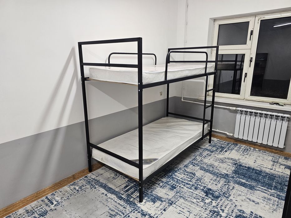 Двухъярусная кровать, ДЕСНА  металлическая кровать Оптом,