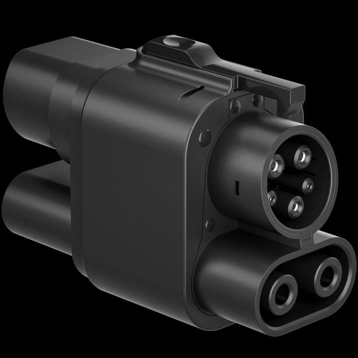 Адаптер CCS2-CCS1 DC+AC 250кВт 500А Адаптор Преходник Американски Коли