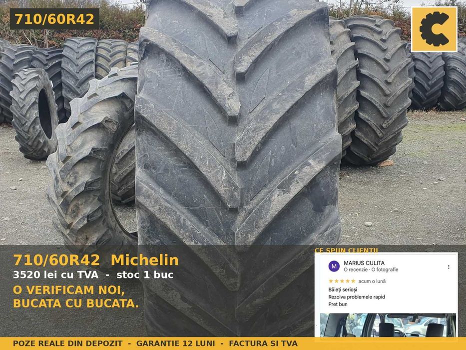 Cauciucuri 710/60R42 Michelin Anvelope Tractor Mare SH REDUCERE