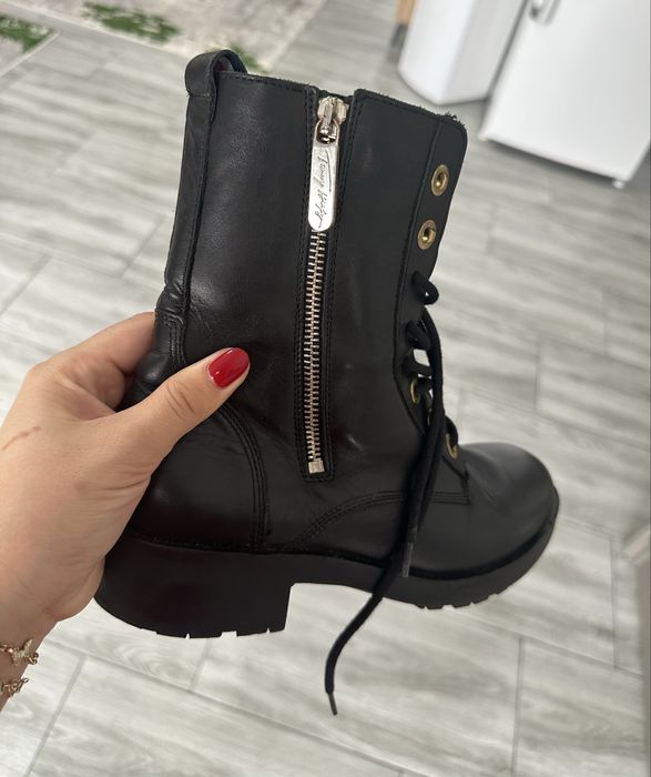 Ghete de piele tommy hilfiger