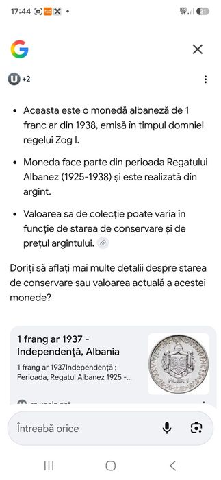Vand monede de argint