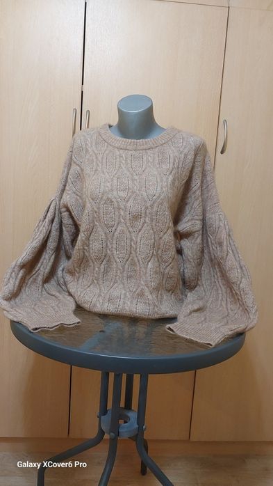 Пуловер RAN . размер XL/2XL 34%kid mohair, 34% вълна.