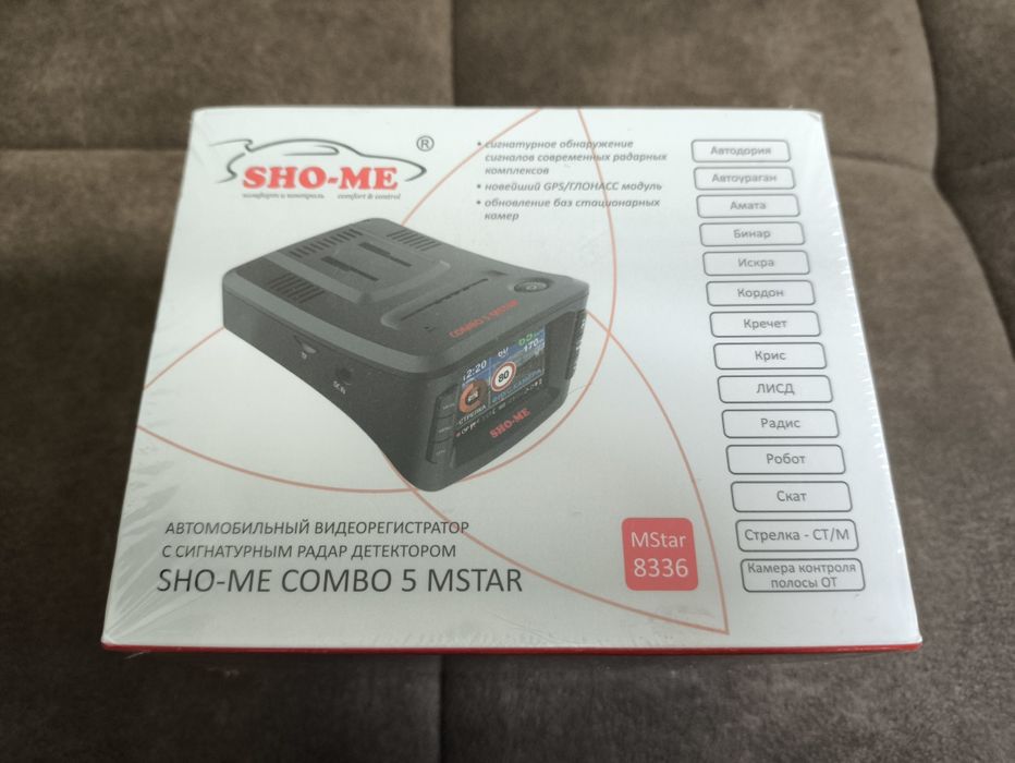 Sho-me Комбо Устройство 3в1 Радар-детектор, Видеорегистратор