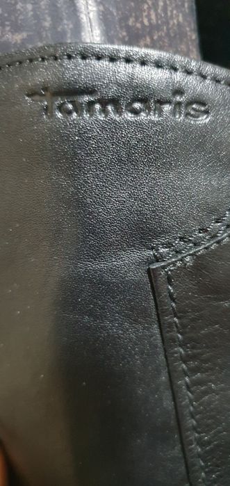 Сапоги женские, кожа