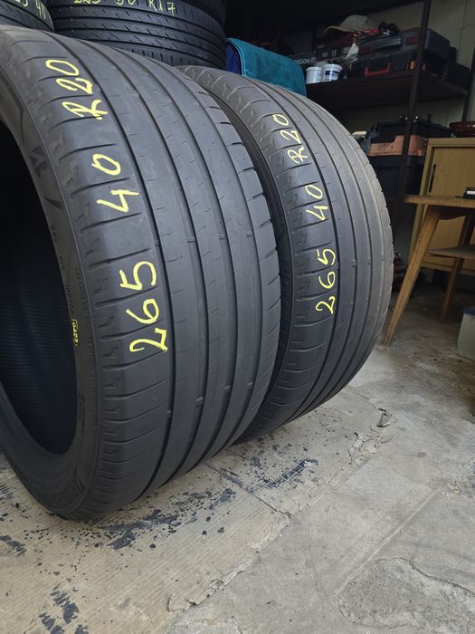 2 Anvelope Vară Bridgestone 265/40 R20  DOT0423 Stare Impecabilă.