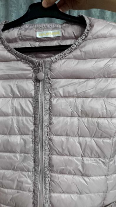 Geaca femei, culoare roz pudrat, marime L-XL