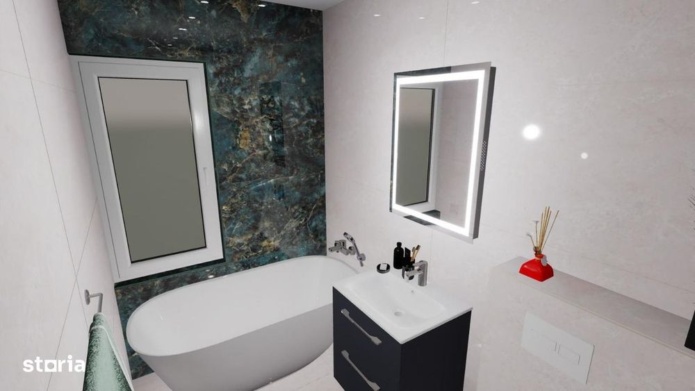 Apartament 2 camere cu 125mp Gradina, Lac Rediu, Parcare inclusa