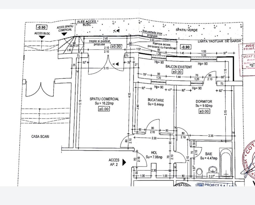 Apartament 2 camere dec. 77000€
