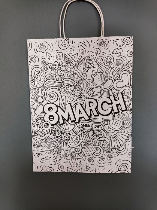 Пакет крафт 8 марта