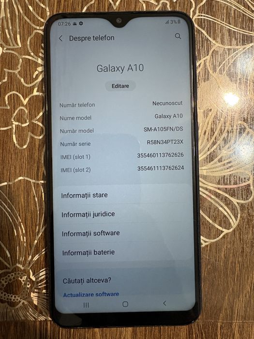 Vand Samsung Galaxy A10