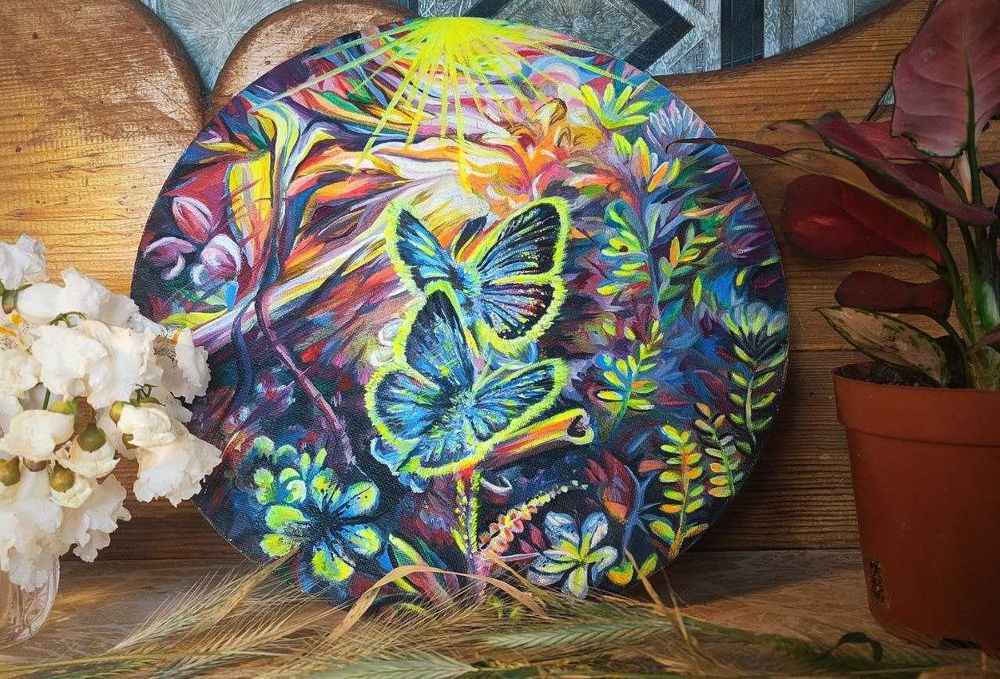 Картина маслом «Метаморфозы. Пульсация жизни»