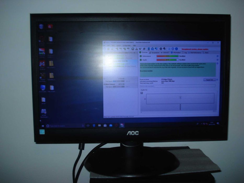 monitor aoc e950swn 18.5" led 18w 1366x768 cablu vga + alimentare